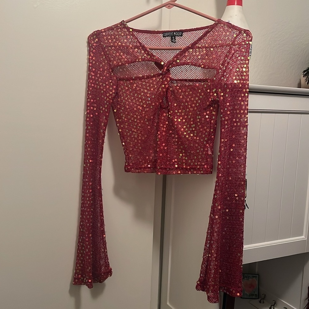 Current Mood Sequin Top